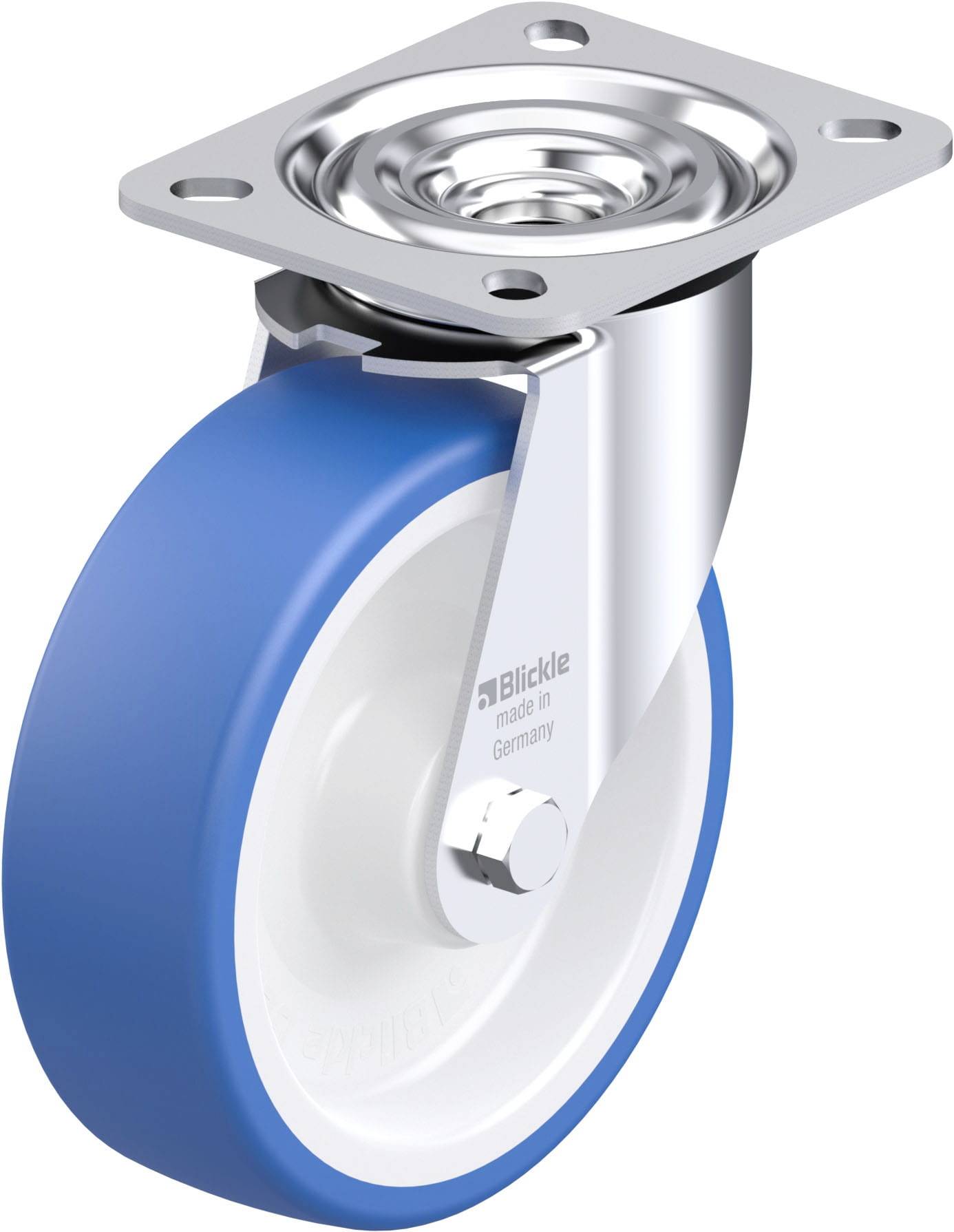 Blickle 936233 L-POTHS 125R Stahlblech-Lenkrolle Rad-Durchmesser: 125 mm Tragfähigkeit (max.): 250 kg 1 St.