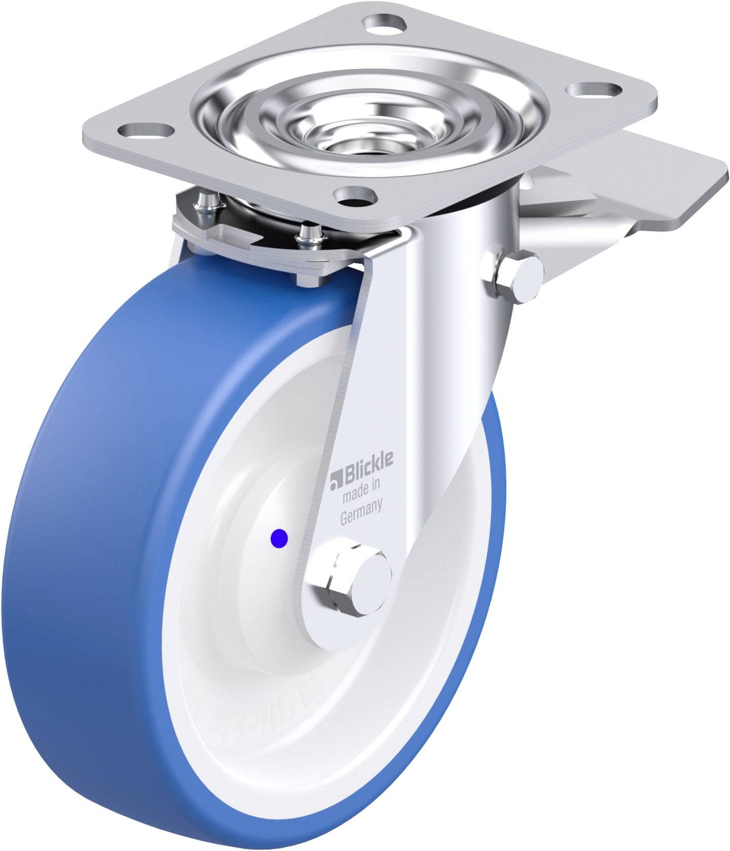 Blickle 948074 L-POTHS 125XKA-ST Stahlblech-Lenkrolle Rad-Durchmesser: 125 mm Tragfähigkeit (max.): 250 kg 1 St.