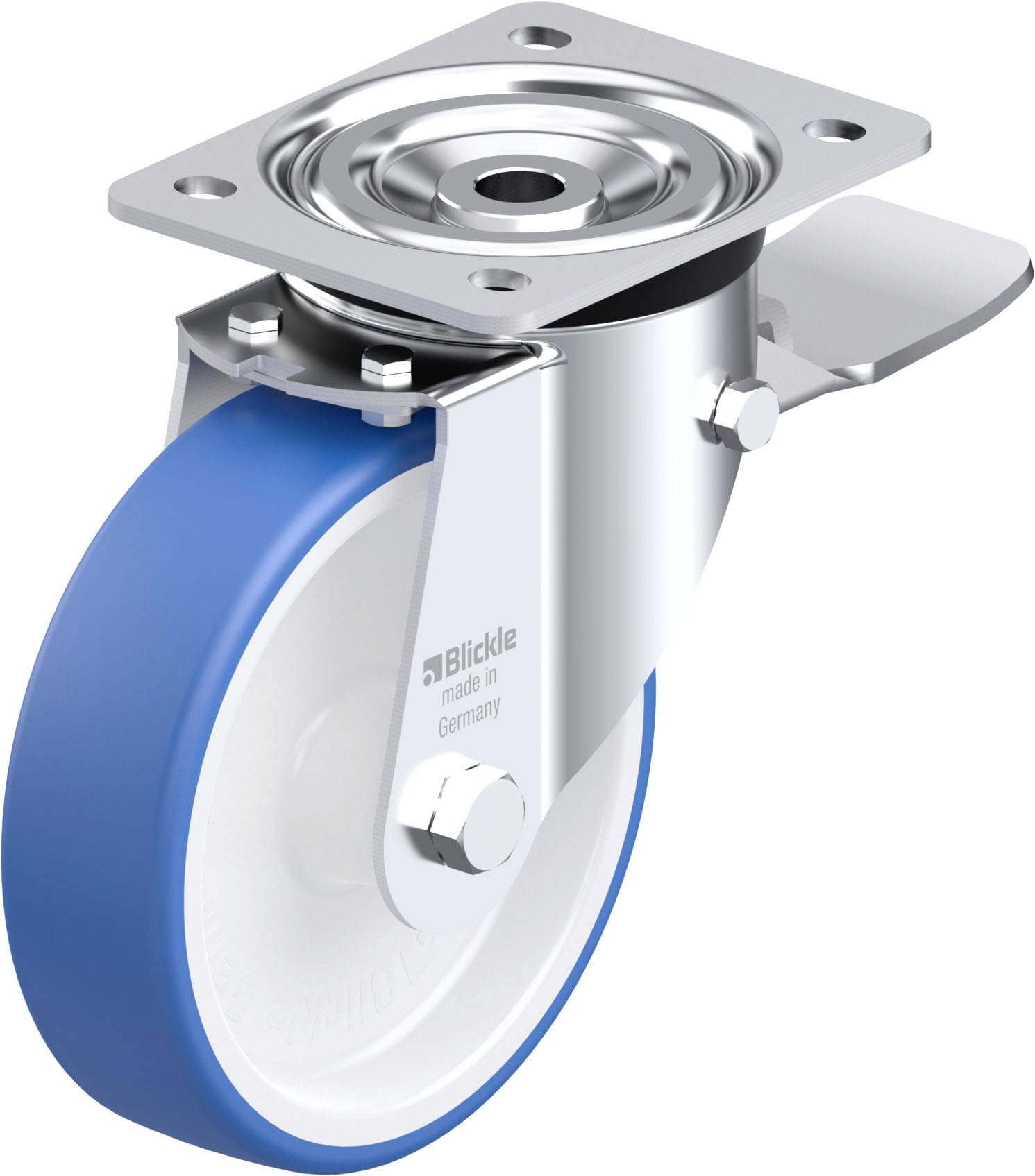 Blickle 936245 L-POTHS 160G-ST Stahlblech-Lenkrolle Rad-Durchmesser: 160 mm Tragfähigkeit (max.): 400 kg 1 St.