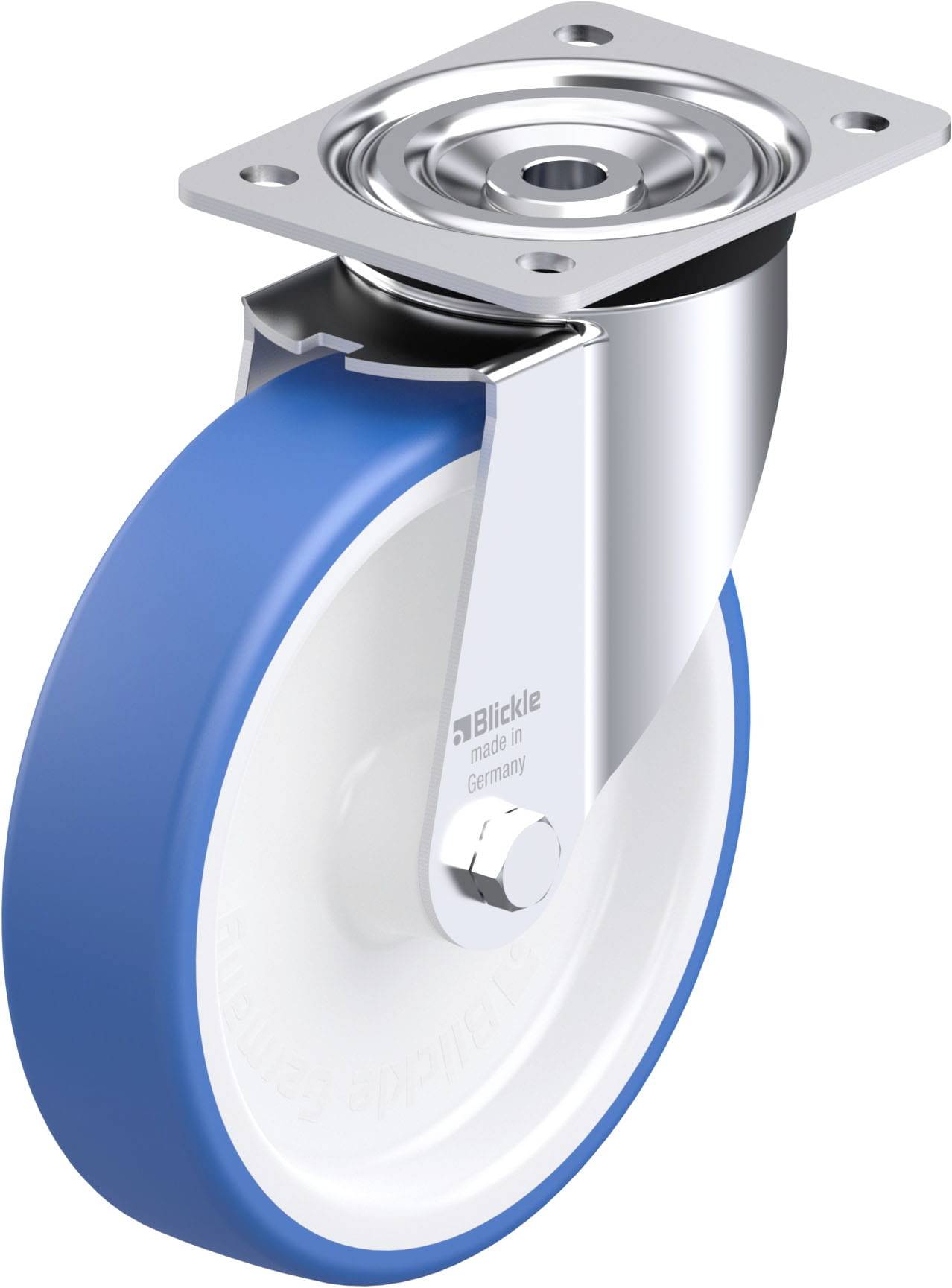 Blickle 936263 L-POTHS 200G Stahlblech-Lenkrolle Rad-Durchmesser: 200 mm Tragfähigkeit (max.): 400 kg 1 St.