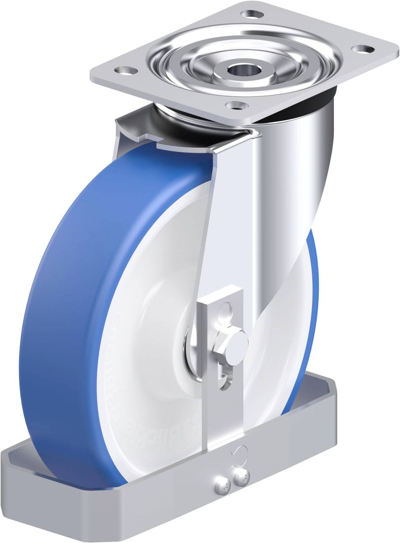 Blickle 938865 L-POTHS 200K-FS Stahlblech-Lenkrolle Rad-Durchmesser: 200 mm Tragfähigkeit (max.): 400 kg 1 St.