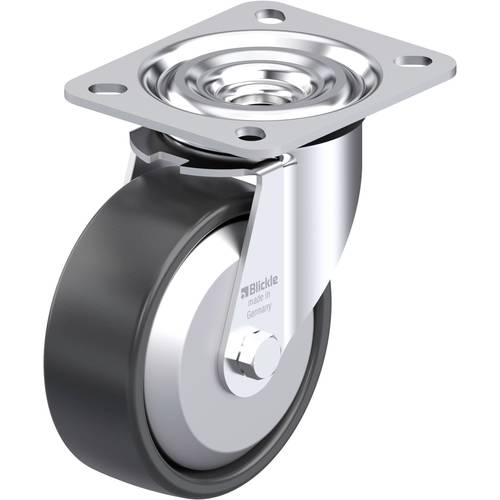 Thumbnail - Blickle 953166 L-PP 100KA-FA Stahlblech-Lenkrolle Rad-Durchmesser: 100 mm Tragfähigkeit (max.): 160 kg 1 St.