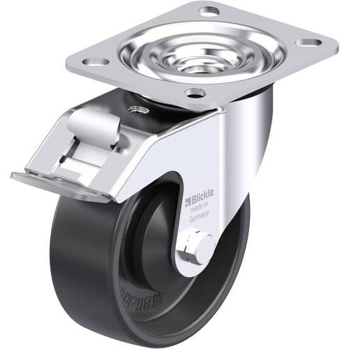 Thumbnail - Blickle 953137 L-PP 100KA-FI Stahlblech-Lenkrolle Rad-Durchmesser: 100 mm Tragfähigkeit (max.): 160 kg 1 St.