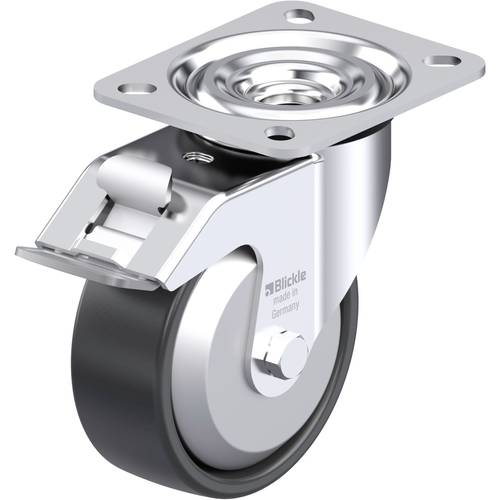 Blickle 953168 L-PP 100KA-FI-EL-FA Stahlblech-Lenkrolle Rad-Durchmesser: 100 mm Tragfähigkeit (max.): 160 kg 1 St.