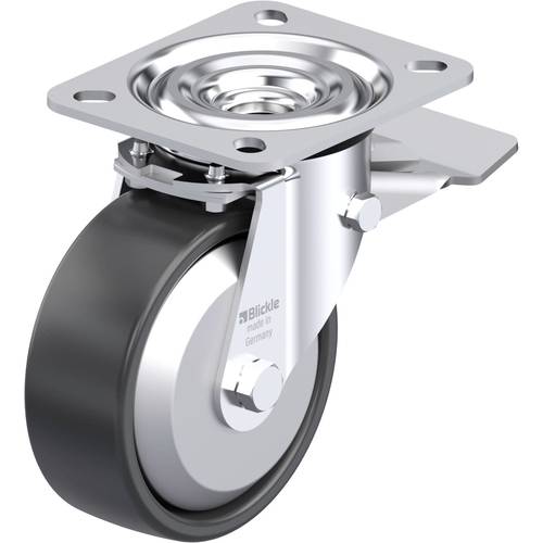 Blickle 953174 L-PP 100KA-ST-EL-FA Stahlblech-Lenkrolle Rad-Durchmesser: 100 mm Tragfähigkeit (max.): 160 kg 1 St.