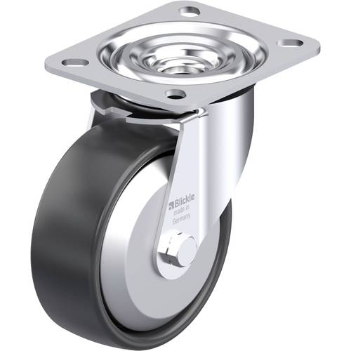 Blickle 64386 L-PP 100R-FA Stahlblech-Lenkrolle Rad-Durchmesser: 100 mm Tragfähigkeit (max.): 160 kg 1 St.