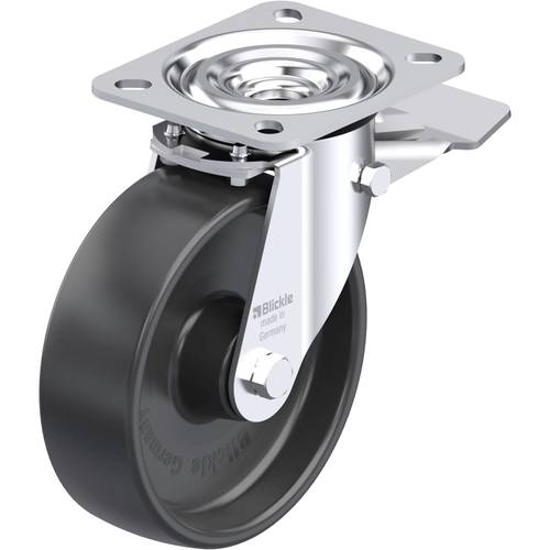 Blickle 59196 L-PP 125R-ST Stahlblech-Lenkrolle Rad-Durchmesser: 125 mm Tragfähigkeit (max.): 200 kg 1 St.