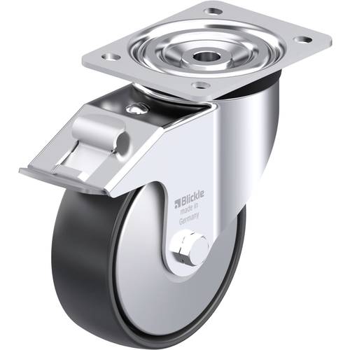 Thumbnail - Blickle 749454 L-PP 150R-FI-FA Stahlblech-Lenkrolle Rad-Durchmesser: 150 mm Tragfähigkeit (max.): 300 kg 1 St.