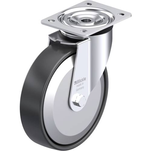 Blickle 705988 L-PP 200G-FA Stahlblech-Lenkrolle Rad-Durchmesser: 200 mm Tragfähigkeit (max.): 400 kg 1 St.