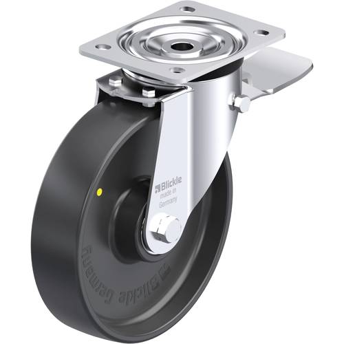 Blickle 951807 L-PP 200K-ST-EL Stahlblech-Lenkrolle Rad-Durchmesser: 200 mm Tragfähigkeit (max.): 400 kg 1 St.