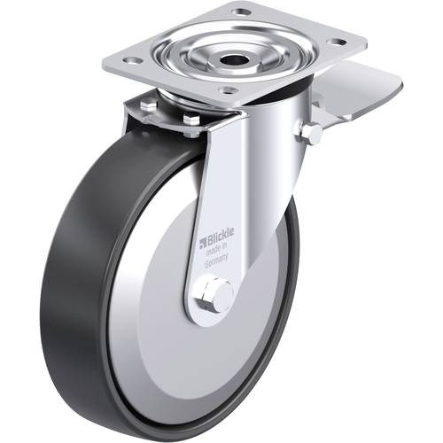 Blickle 675538 L-PP 200R-ST-FA Stahlblech-Lenkrolle Rad-Durchmesser: 200 mm Tragfähigkeit (max.): 400 kg 1 St.