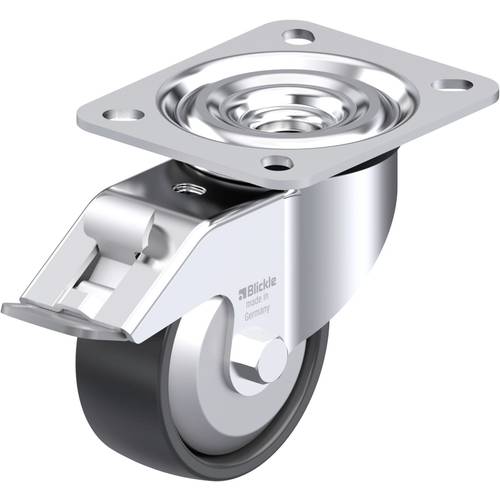 Blickle 380386 L-PP 80R-FI-FA Stahlblech-Lenkrolle Rad-Durchmesser: 80 mm Tragfähigkeit (max.): 120 kg 1 St.