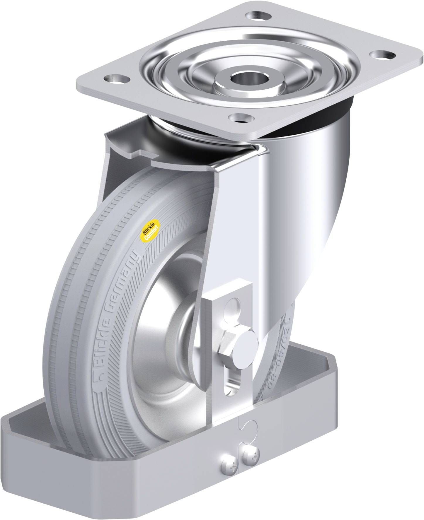 Blickle 938426 L-RD 162R-VLI-FS Stahlblech-Lenkrolle Rad-Durchmesser: 160 mm Tragfähigkeit (max.): 225 kg 1 St.