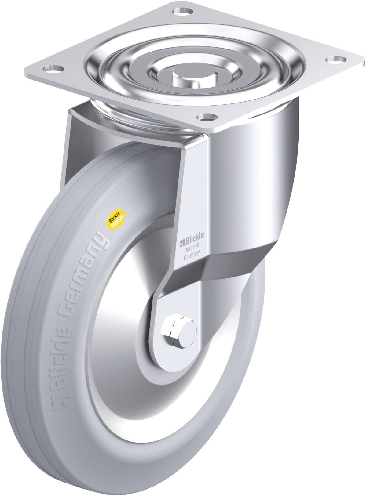 Blickle 850008 L-RD 252R-VLI-FA Stahlblech-Lenkrolle Rad-Durchmesser: 250 mm Tragfähigkeit (max.): 450 kg 1 St.