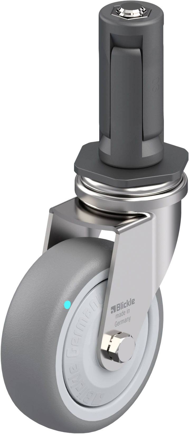 Blickle 849755 LRXA-TPA 75KFD-EXR03 Edelstahl-Apparate-Lenkrolle Rad-Durchmesser: 75 mm Tragfähigkeit (max.): 75 kg 1 St...