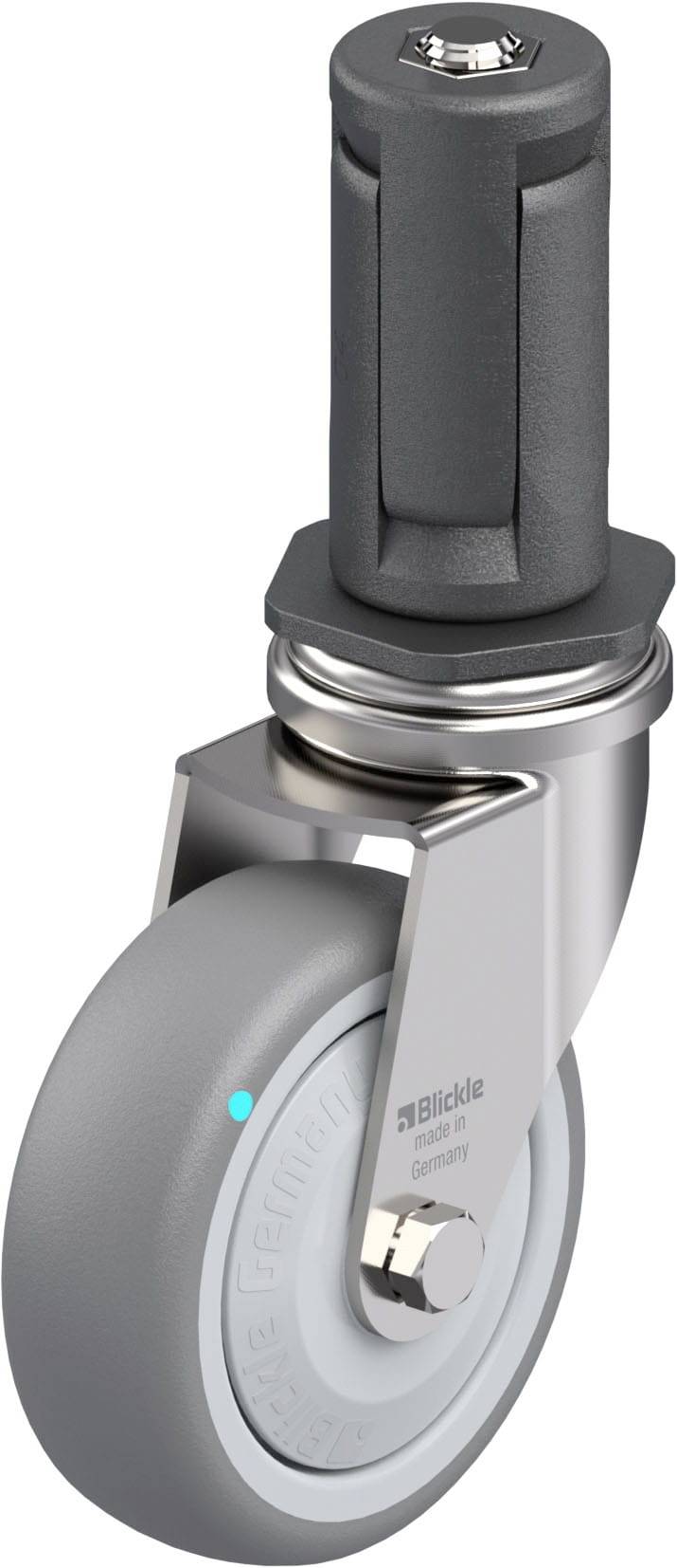 Blickle 849756 LRXA-TPA 75KFD-EXR04 Edelstahl-Apparate-Lenkrolle Rad-Durchmesser: 75 mm Tragfähigkeit (max.): 75 kg 1 St...