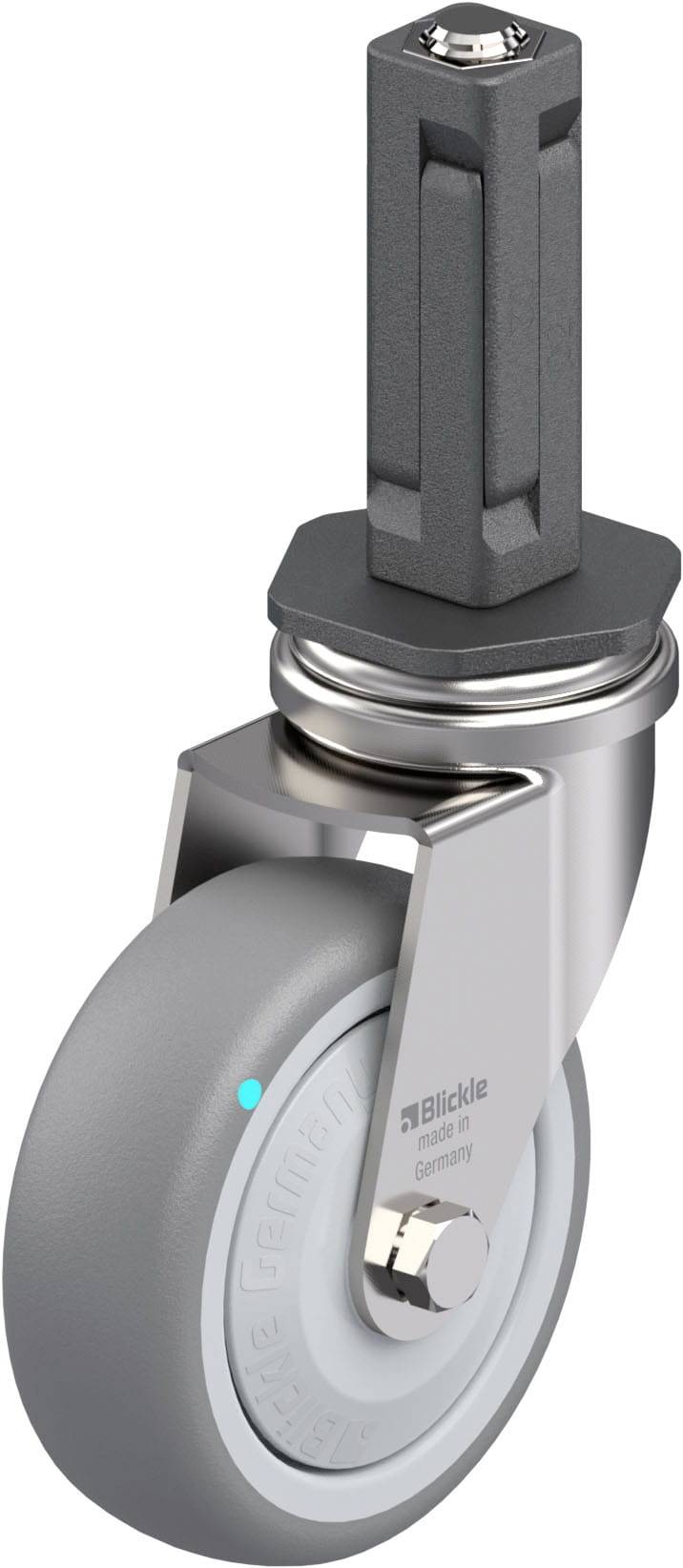 Blickle 849108 LRXA-TPA 75KFD-EXV02 Edelstahl-Apparate-Lenkrolle Rad-Durchmesser: 75 mm Tragfähigkeit (max.): 75 kg 1 St...