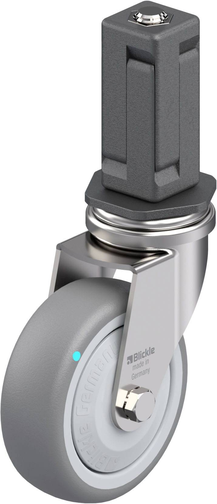 Blickle 849110 LRXA-TPA 75KFD-EXV04 Edelstahl-Apparate-Lenkrolle Rad-Durchmesser: 75 mm Tragfähigkeit (max.): 75 kg 1 St...