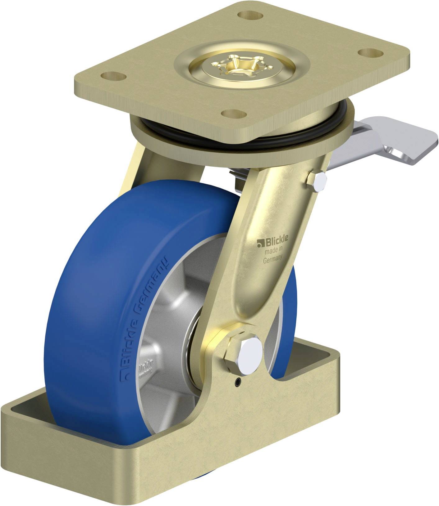 Blickle 856167 LS-ALBS 150K-ST-FS Lenkrolle Rad-Durchmesser: 150 mm Tragfähigkeit (max.): 500 kg 1 St.