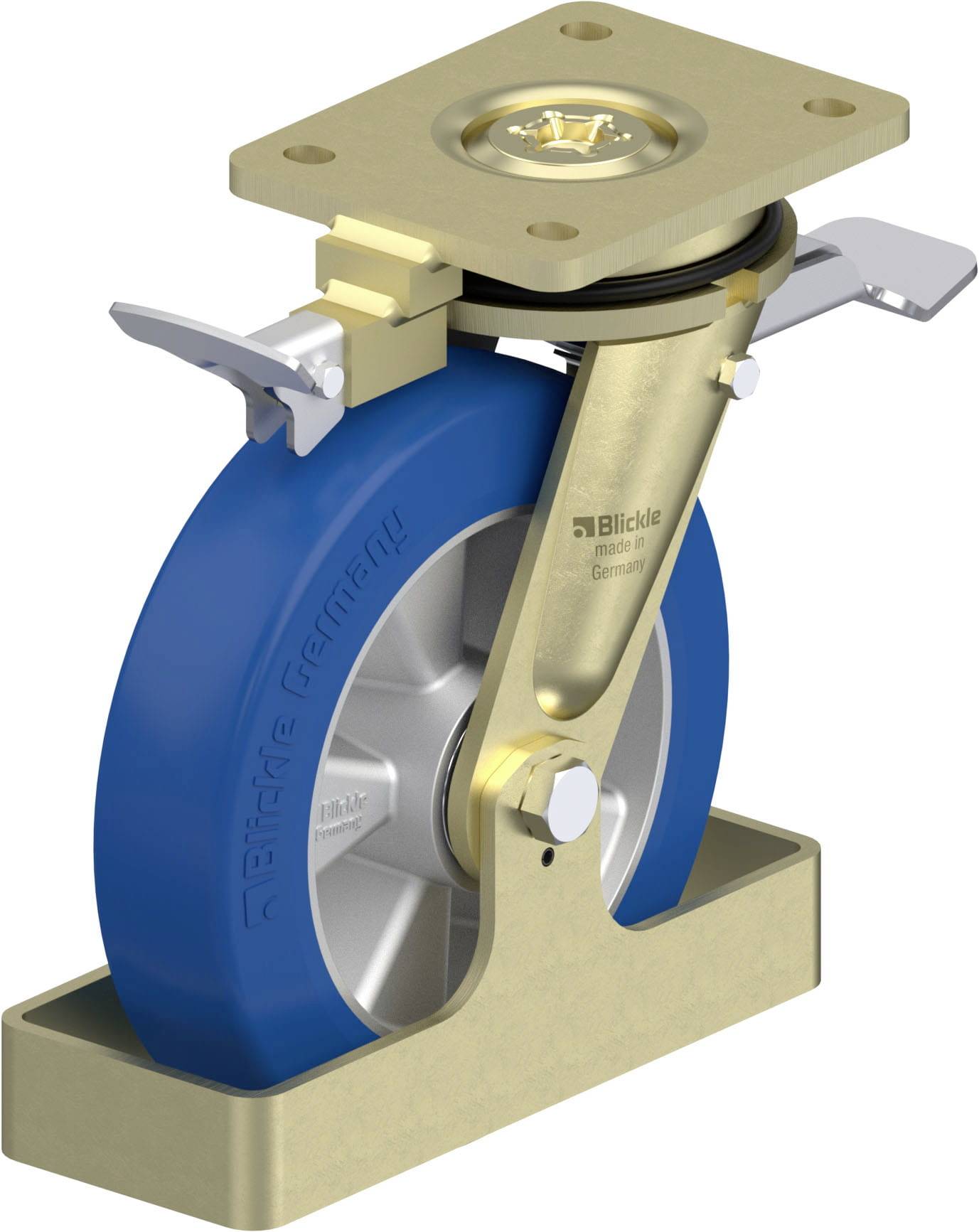 Blickle 905388 LS-ALBS 200K-ST-RI4-FS Lenkrolle Rad-Durchmesser: 200 mm Tragfähigkeit (max.): 750 kg 1 St.