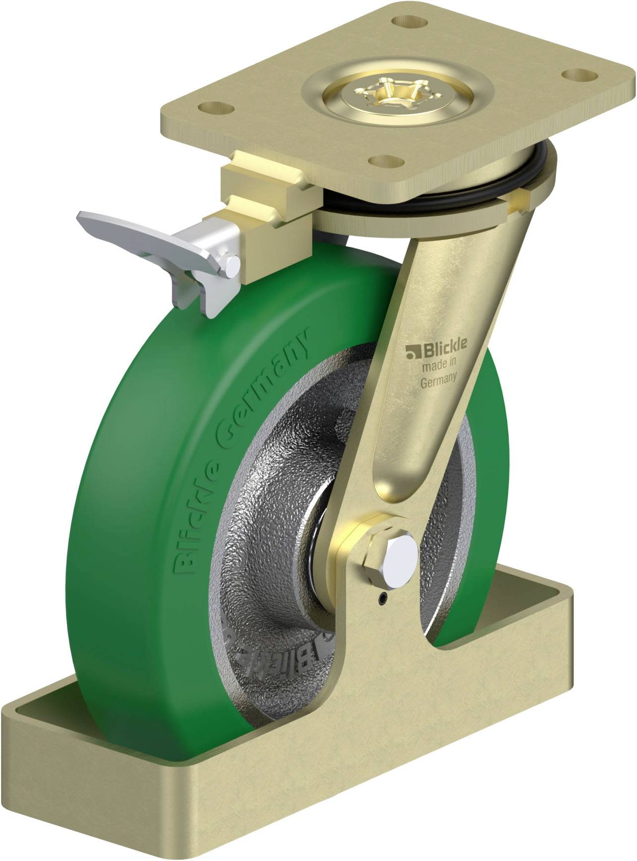 Blickle 934146 LS-GST 200K-RI4-FS Schwerlast-Lenkrolle Rad-Durchmesser: 200 mm Tragfähigkeit (max.): 800 kg 1 St.