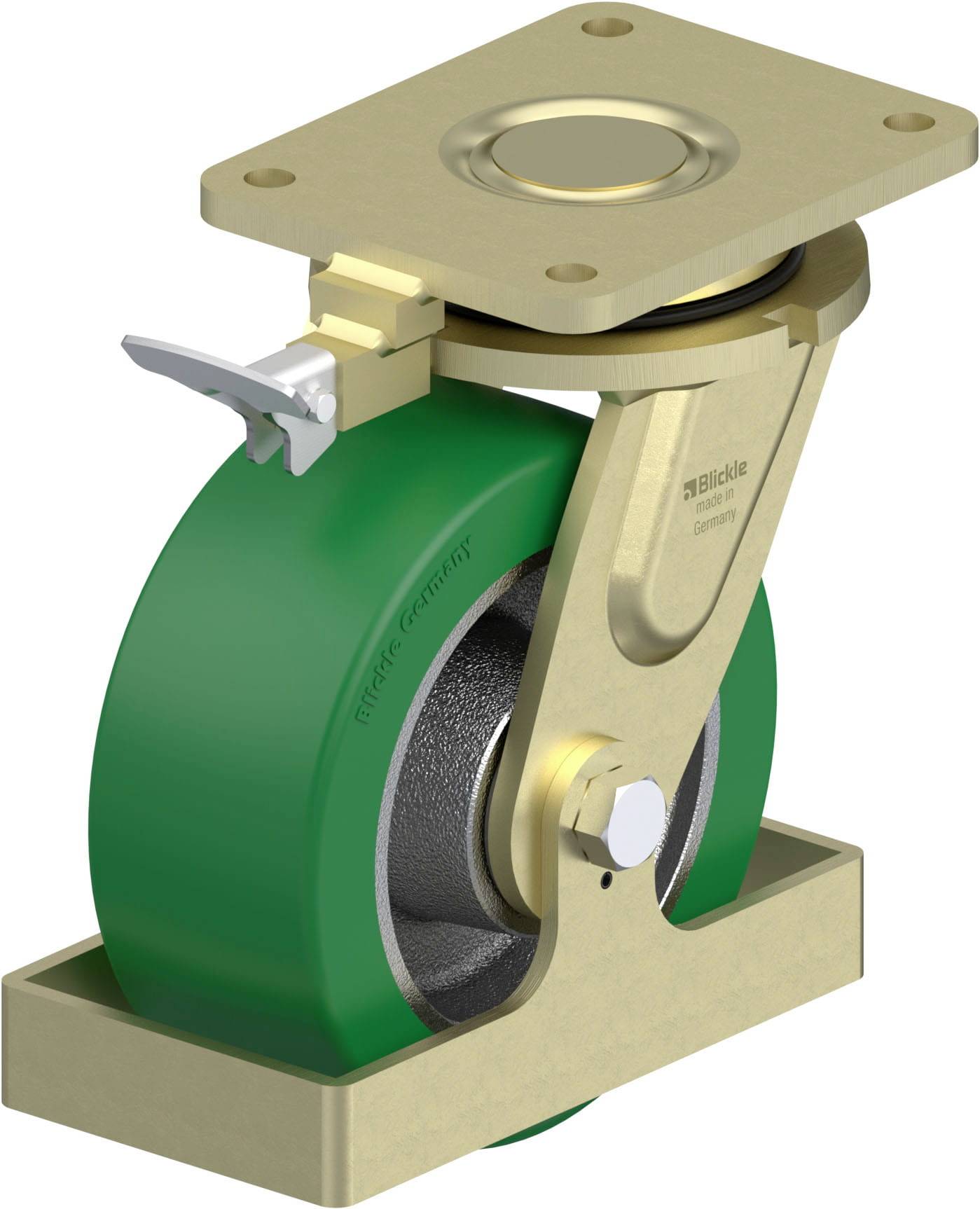 Blickle 934362 LS-GST 202K-RI4-FS Schwerlast-Lenkrolle Rad-Durchmesser: 200 mm Tragfähigkeit (max.): 1200 kg 1 St.
