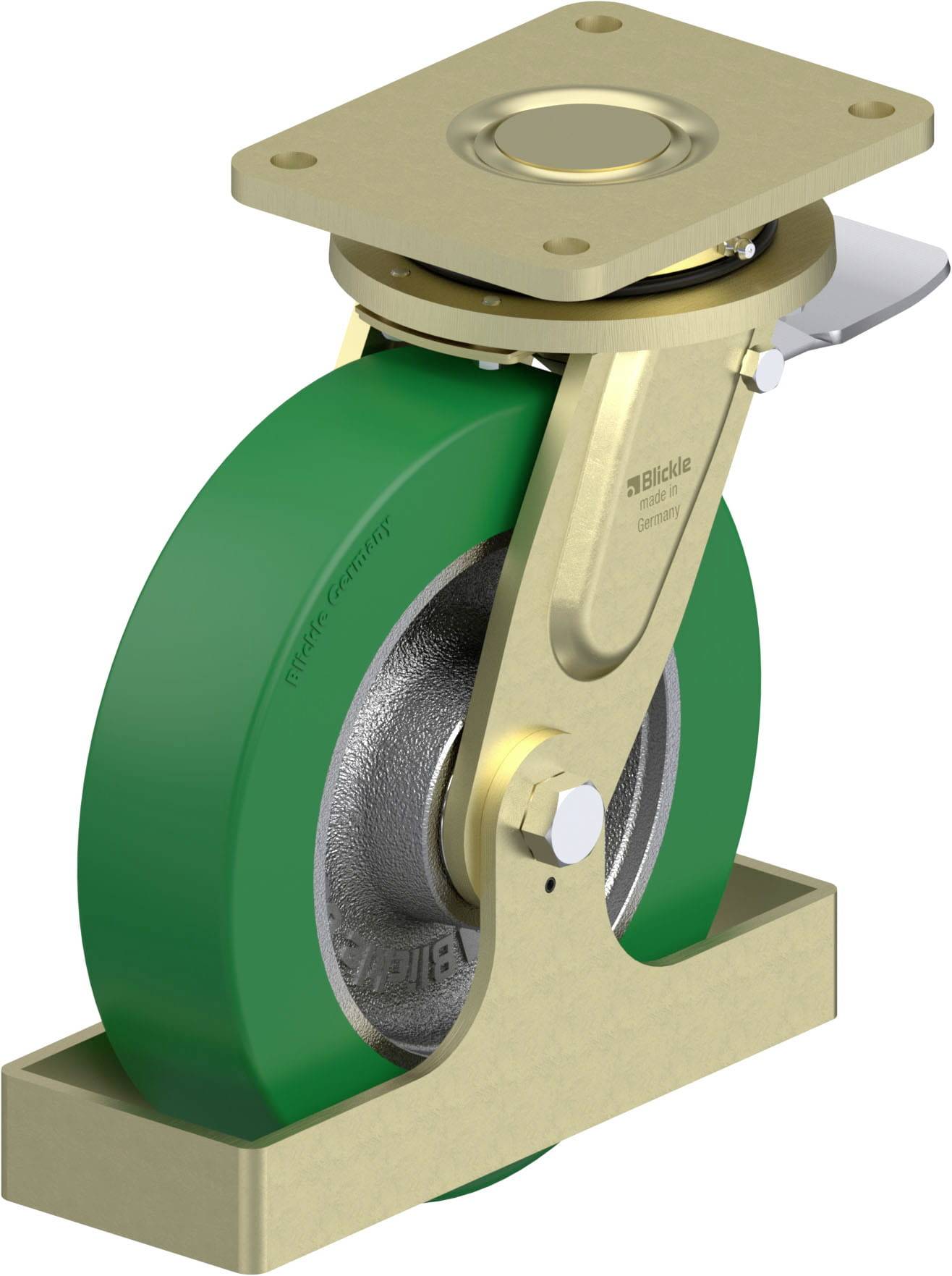 Blickle 939275 LS-GST 250K-ST-FS Schwerlast-Lenkrolle Rad-Durchmesser: 250 mm Tragfähigkeit (max.): 1200 kg 1 St.