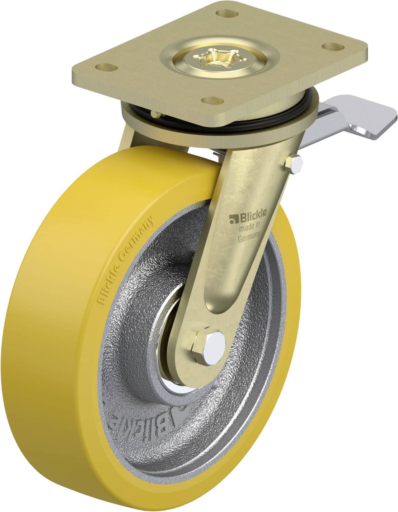 Blickle 936793 LS-GTH 201K-ST Schwerlast-Lenkrolle Rad-Durchmesser: 200 mm Tragfähigkeit (max.): 1400 kg 1 St.