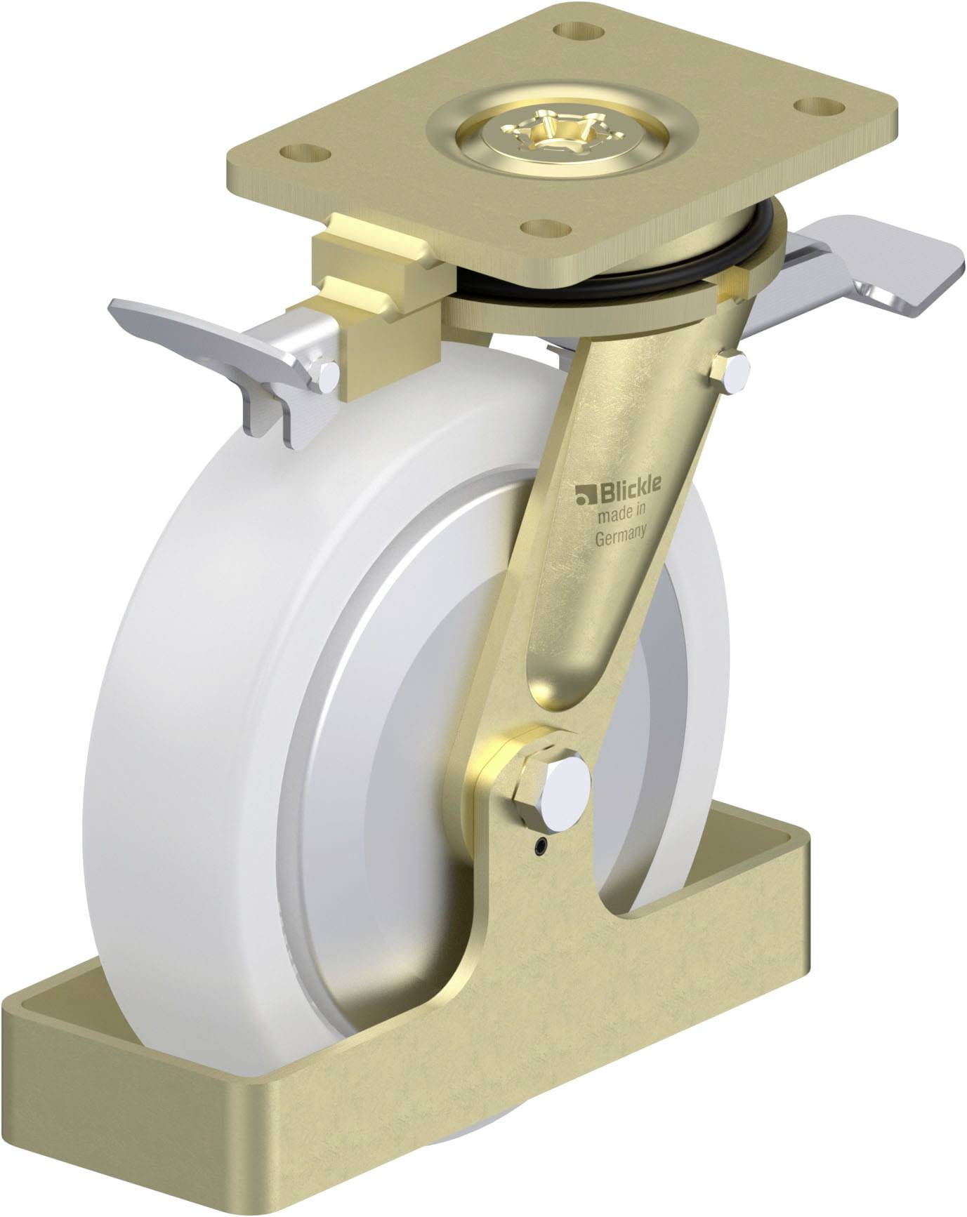 Blickle 940240 LS-SPO 200K-ST-FA-RI4-FS Schwerlast-Lenkrolle Rad-Durchmesser: 200 mm Tragfähigkeit (max.): 1500 kg 1 St.