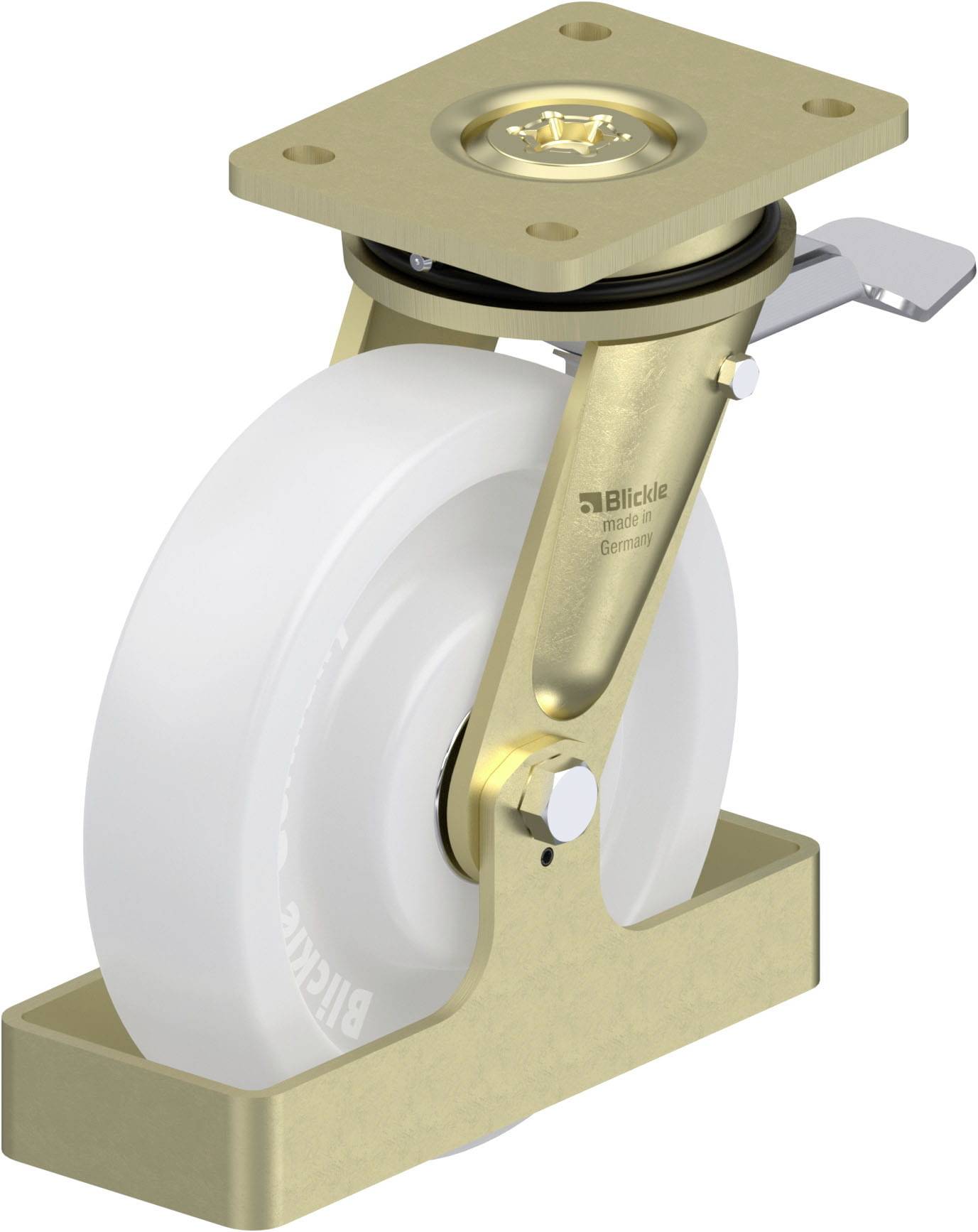 Thumbnail - Blickle 856137 LS-SPO 200K-ST-FS Schwerlast-Lenkrolle Rad-Durchmesser: 200 mm Tragfähigkeit (max.): 1500 kg 1 St.