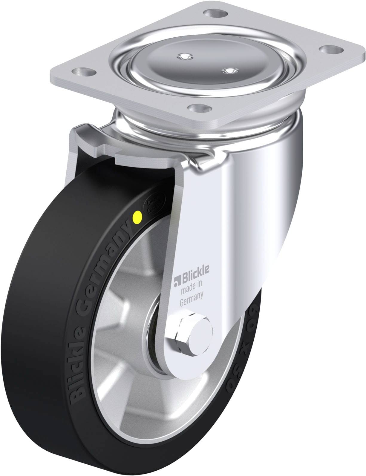 Blickle 940931 LUH-ALEV 160K-EL Stahlblech-Lenkrolle Rad-Durchmesser: 160 mm Tragfähigkeit (max.): 400 kg 1 St.