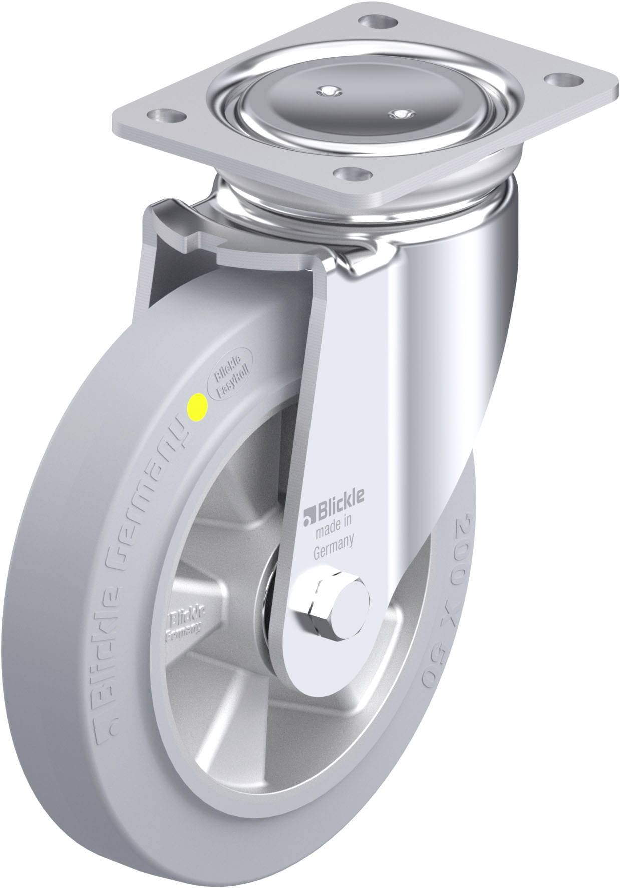 Blickle 936115 LUH-ALEV 200K-SG-AS Stahlblech-Lenkrolle Rad-Durchmesser: 200 mm Tragfähigkeit (max.): 450 kg 1 St.