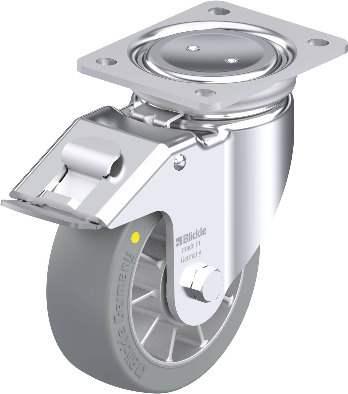 Blickle 936627 LUH-ALTH 152K-FI-AS Stahlblech-Lenkrolle Rad-Durchmesser: 150 mm Tragfähigkeit (max.): 900 kg 1 St.