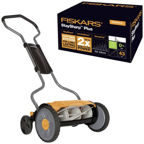 Fiskars StaySharp™ Hand Spindelmäher      Schnittbreite (max.) 430 mm
