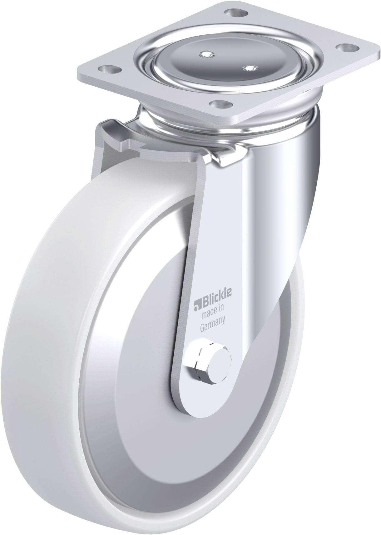Blickle 852768 LUH-PO 200G-FA Stahlblech-Lenkrolle Rad-Durchmesser: 200 mm Tragfähigkeit (max.): 600 kg 1 St.