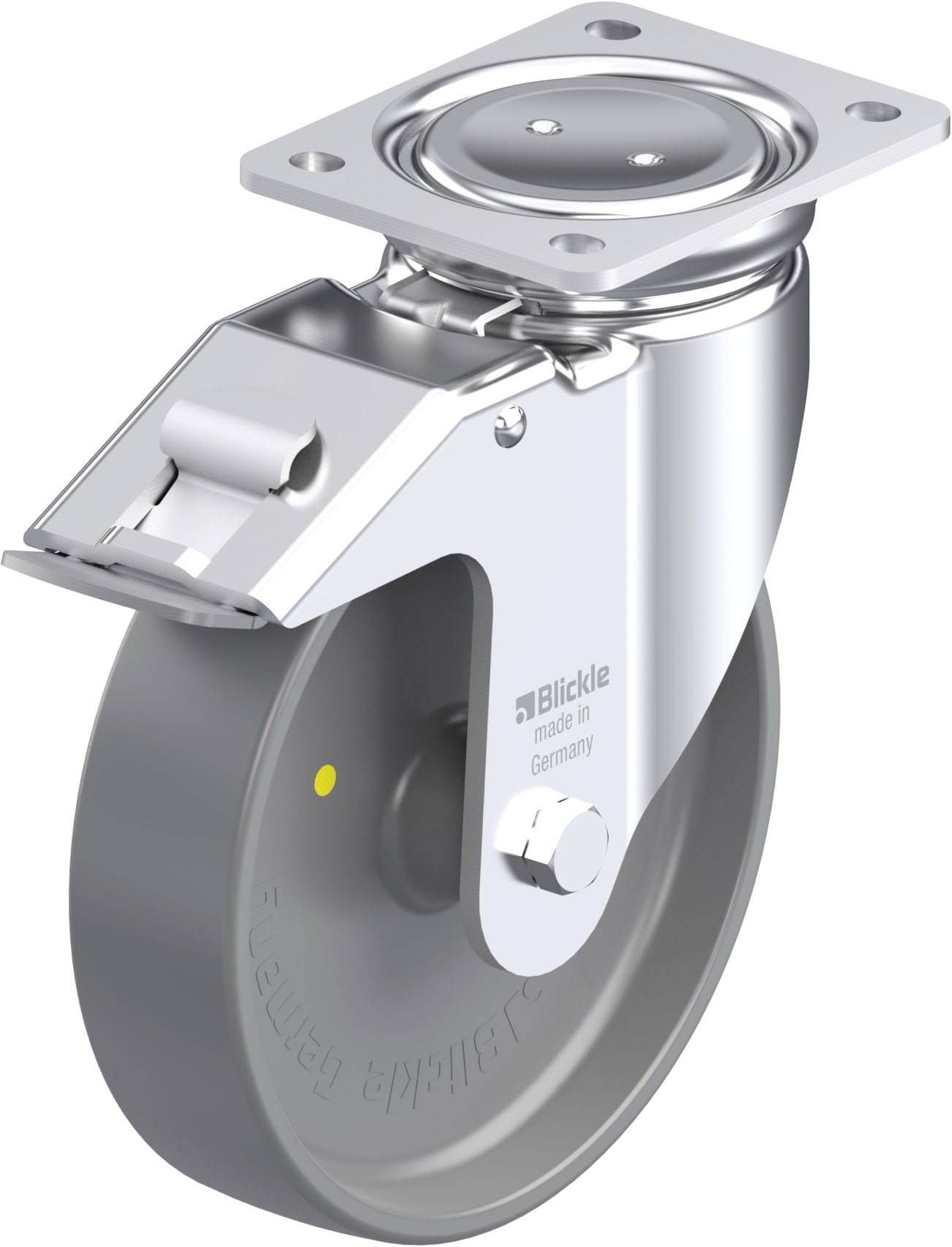 Blickle 936968 LUH-PO 200G-FI-ELS Stahlblech-Lenkrolle Rad-Durchmesser: 200 mm Tragfähigkeit (max.): 600 kg 1 St.