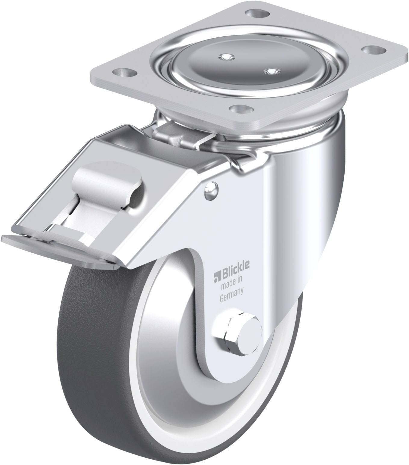 Blickle 852323 LUH-POTH 150G-FI-FA Stahlblech-Lenkrolle Rad-Durchmesser: 150 mm Tragfähigkeit (max.): 500 kg 1 St.