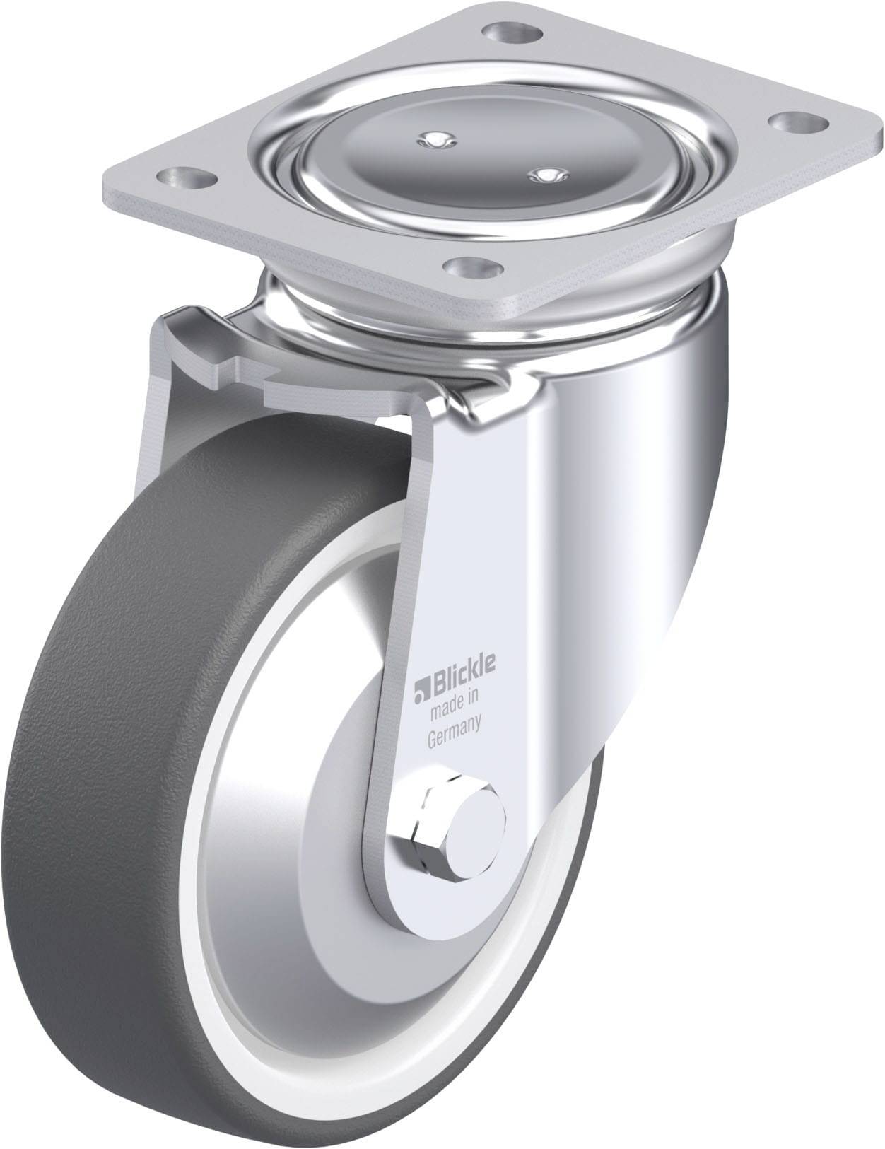 Blickle 852328 LUH-POTH 150K-FA Stahlblech-Lenkrolle Rad-Durchmesser: 150 mm Tragfähigkeit (max.): 500 kg 1 St.