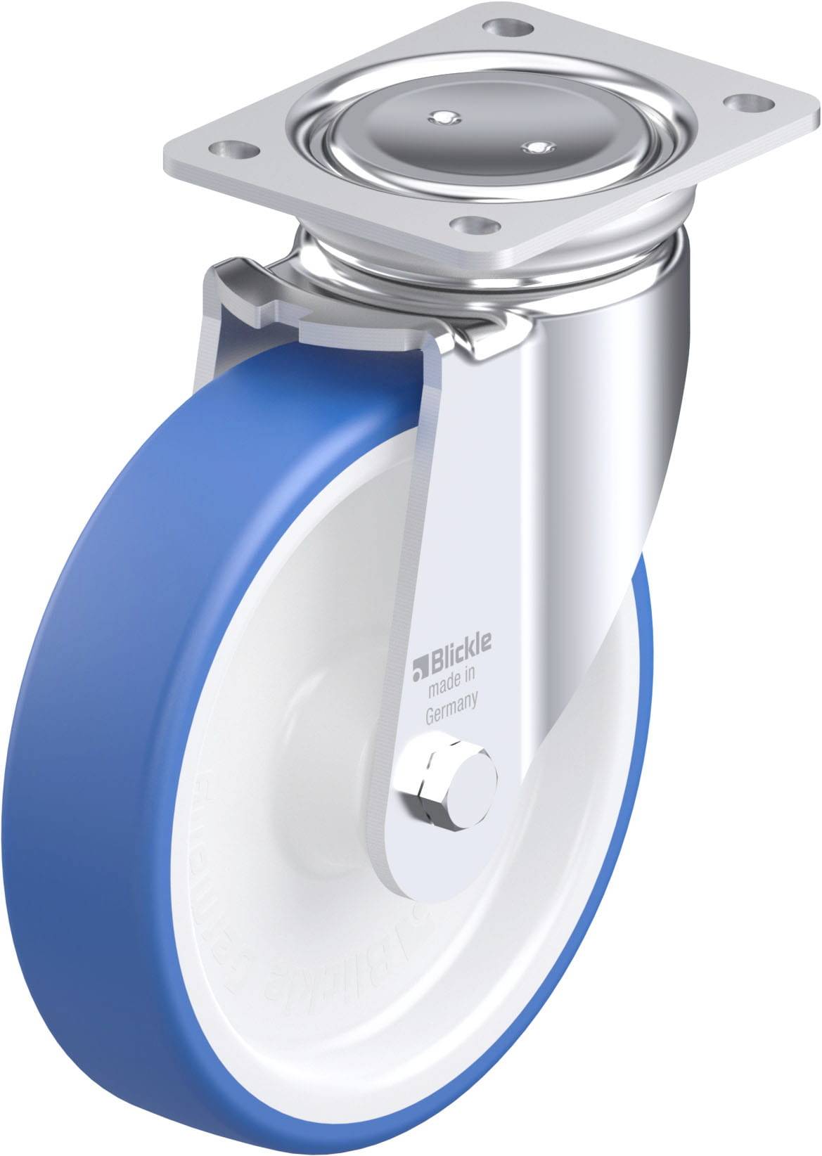 Blickle 938114 LUH-POTHS 200R Stahlblech-Lenkrolle Rad-Durchmesser: 200 mm Tragfähigkeit (max.): 550 kg 1 St.