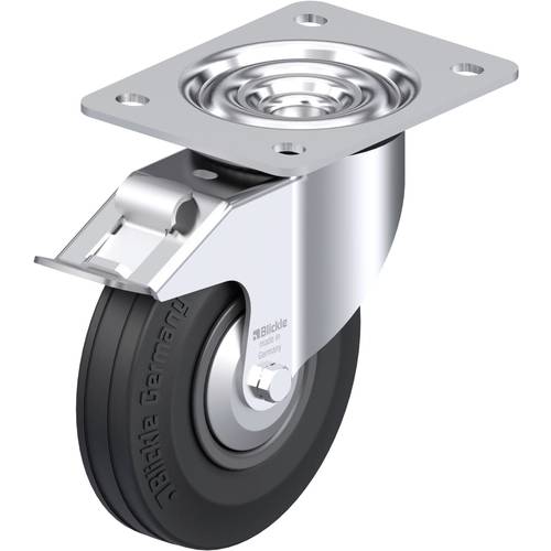 Thumbnail - Blickle 749527 L-VPP 140R-FI-FA Stahlblech-Lenkrolle Rad-Durchmesser: 140 mm Tragfähigkeit (max.): 115 kg 1 St.