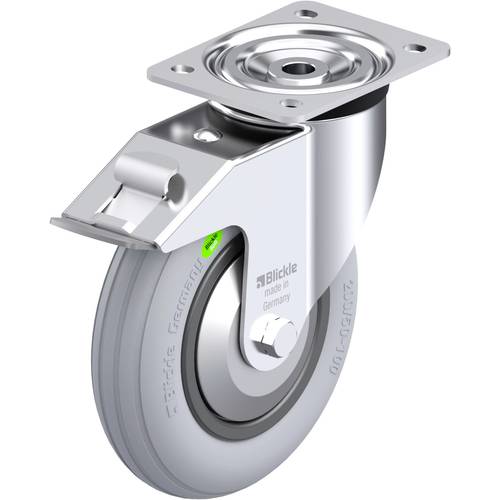 Blickle 849952 L-VWPP 200G-FI-SG-FA Stahlblech-Lenkrolle Rad-Durchmesser: 200 mm Tragfähigkeit (max.): 100 kg 1 St.