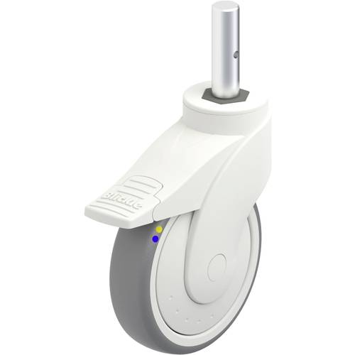 Thumbnail - Blickle 849373 LWKXE-TPA 126XKF-FI-ELS-ZAX51 Kunststoff-Lenkrolle Rad-Durchmesser: 125 mm Tragfähigkeit (max.): 80 kg 1 ...
