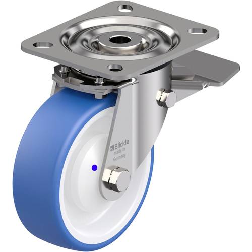 Blickle 937256 LX-POTHS 100XKA-ST Edelstahl-Lenkrolle Rad-Durchmesser: 100 mm Tragfähigkeit (max.): 200 kg 1 St.