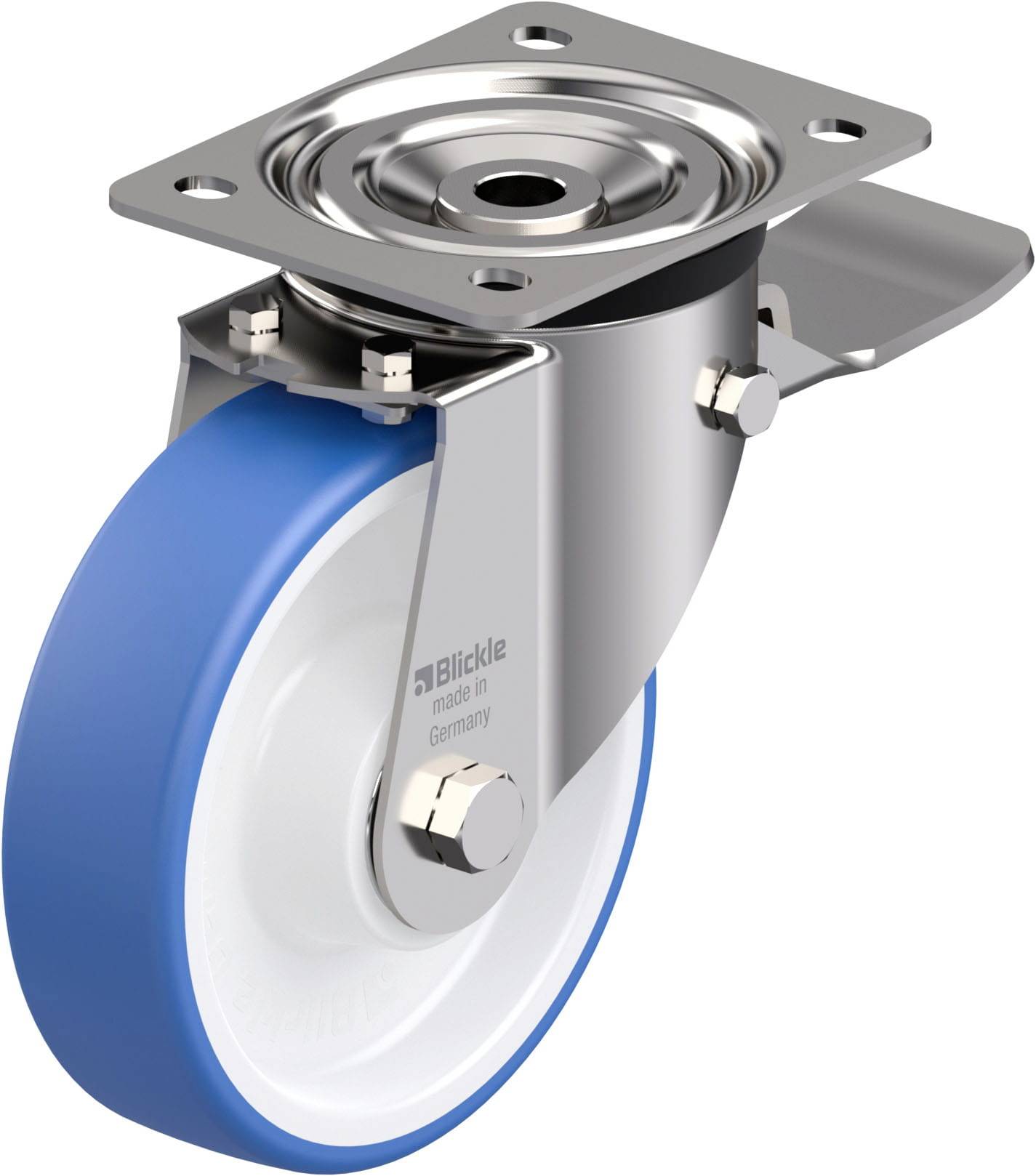 Blickle 937274 LX-POTHS 160XK-ST Edelstahl-Lenkrolle Rad-Durchmesser: 160 mm Tragfähigkeit (max.): 400 kg 1 St.