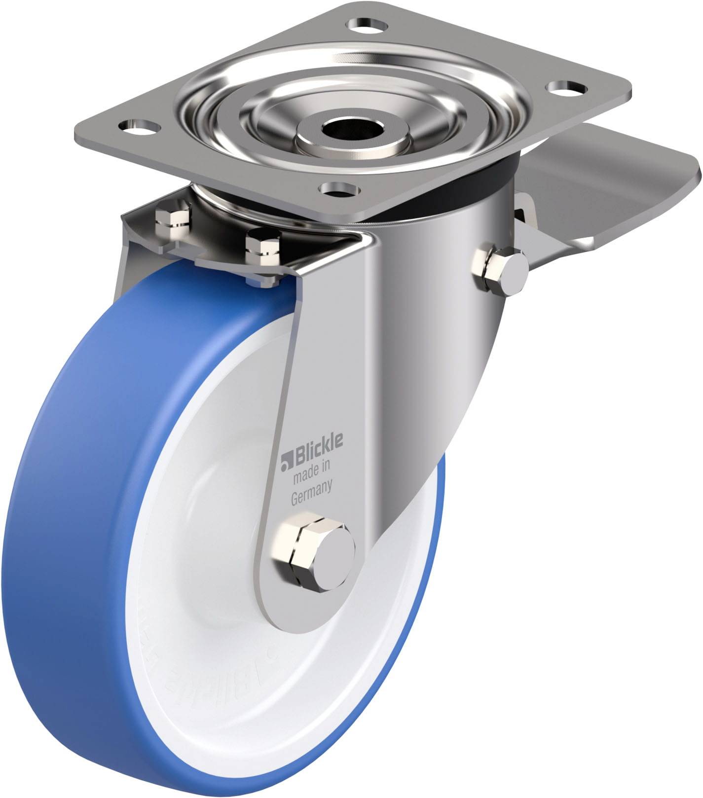 Blickle 937277 LX-POTHS 160XR-ST Edelstahl-Lenkrolle Rad-Durchmesser: 160 mm Tragfähigkeit (max.): 400 kg 1 St.