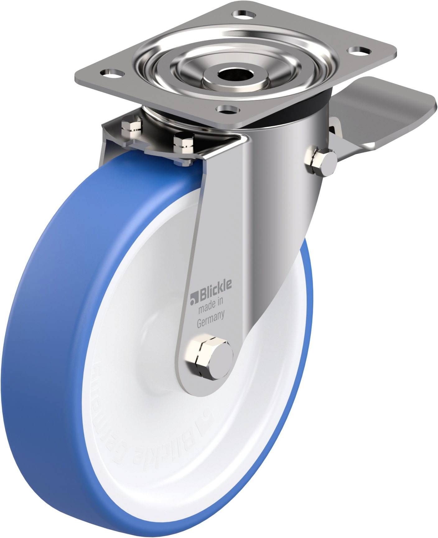 Blickle 937280 LX-POTHS 200G-ST Edelstahl-Lenkrolle Rad-Durchmesser: 200 mm Tragfähigkeit (max.): 400 kg 1 St.