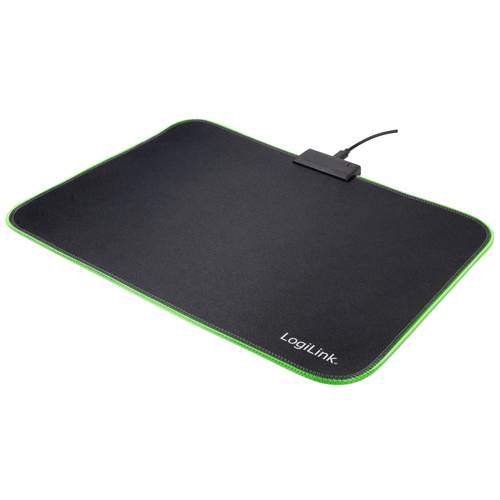 LogiLink ID0183 Gaming-Mauspad Beleuchtet Schwarz
