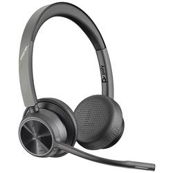 HP Poly Voyager 4320 On Ear Headset Bluetooth®, kabelgebunden Stereo Schwarz Headset