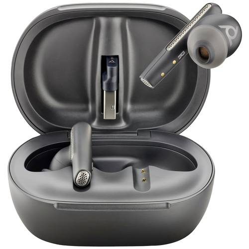 HP Poly Voyager Free 60+ UC In Ear Headset Bluetooth® Stereo Schwarz Headset, Ladecase