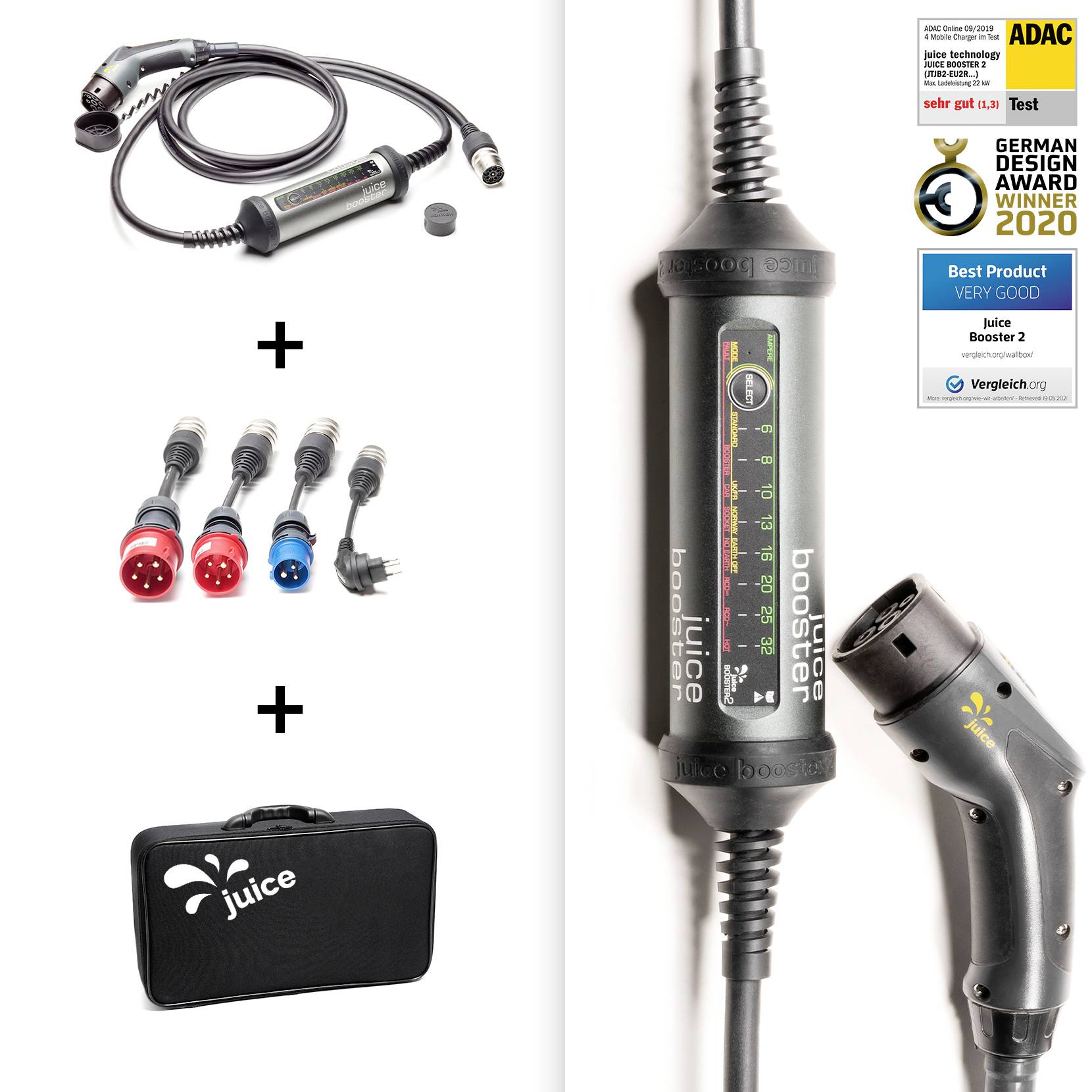 juice technology JUICE BOOSTER 2, Traveller Set | CH Mobile Ladestation Typ 2 Mode 2 32 A 22 kW keine-7